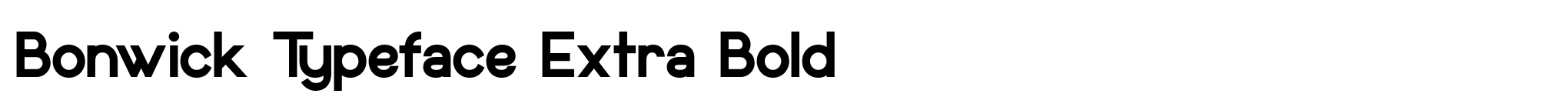 Bonwick Typeface Extra Bold image